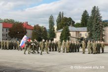 Slvnostn nstup Zkladne vcviku a mobilizanho doplovania pri prleitosti  Da ozbrojench sl Slovenskej republiky